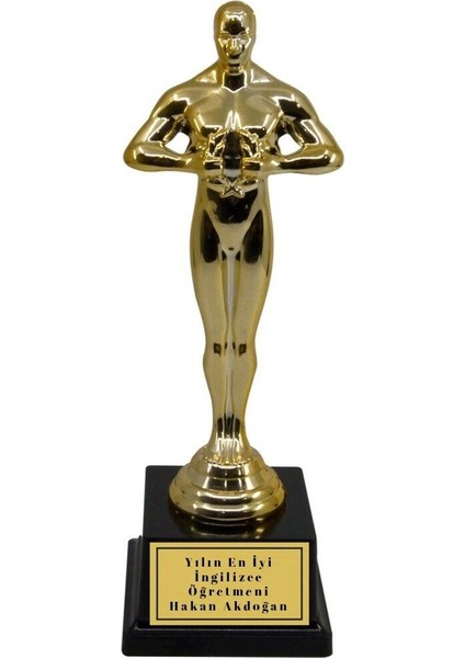 Yılın En Iyi Ingilizce Öğretmeni Tasarımlı Oscar ödülü 1 Adet