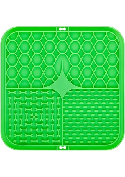 Evcil Hayvan Yalama Silikon Mat Evcil Hayvan Yavaş Besleme Plakası Kişiselleştirilmiş Besleyici Vakumlu Bardak Yemek Eğitim Besleyici (Yurt Dışından)