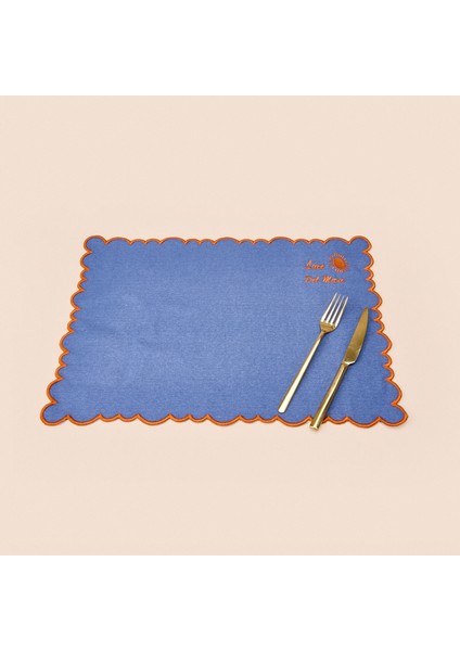 Soft Sun Maddness Amerikan Servis - Lacivert - 30X50 cm fırsatları
