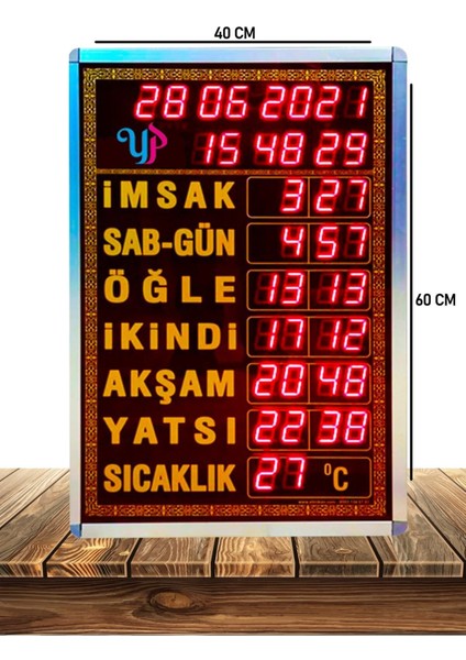 Vakitmatik - Cami Tipi - Cami Saati -Elektronik Imsakiye - Gümüş Model fiyatları