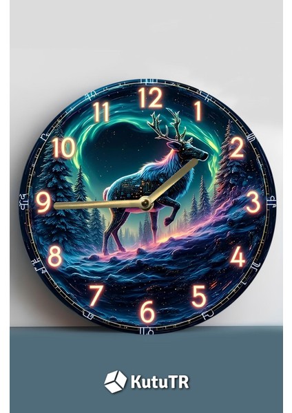 Sessiz Yuvarlak Ahşap Duvar Saati, Kuvars Hareketli 3D Görünümlü 2d Saat SDW109 fiyatları