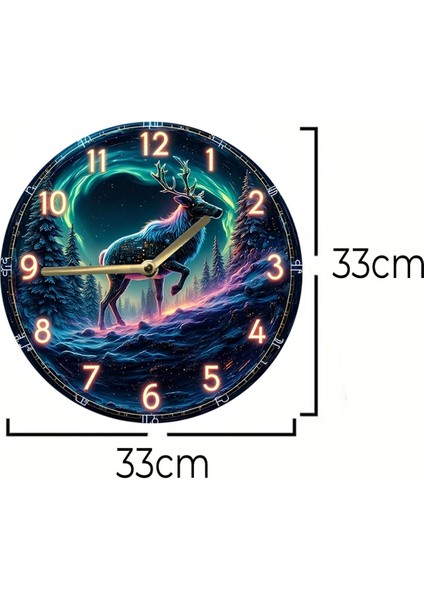 Sessiz Yuvarlak Ahşap Duvar Saati, Kuvars Hareketli 3D Görünümlü 2d Saat SDW109