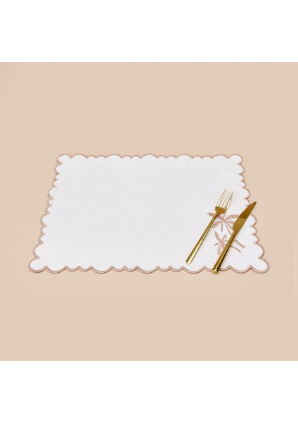 Soft Palm Amerikan Servis - Beyaz - 30X50 cm