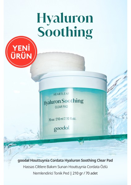 Heartleaf Calming Toner Pad - Houttuynia Cordata Özlü Dinlendirici Tonik Ped