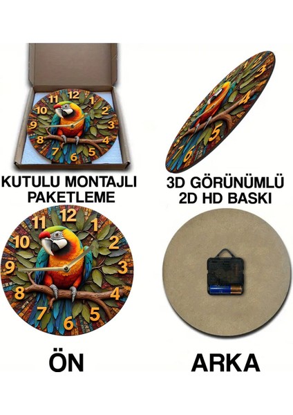 Sessiz Yuvarlak Ahşap Duvar Saati, Kuvars Hareketli 3D Görünümlü 2d Saat SDW105 indirimleri