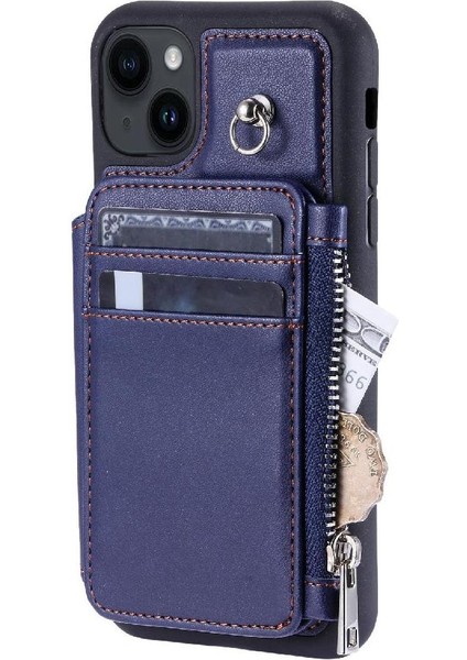 Cüzdan Kılıf IPhone 14 Artı Flip Folio Kılıf Pu Deri 3 Büyük Kart (Yurt Dışından) modelleri