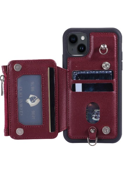 Cüzdan Kılıf IPhone 14 Artı Flip Folio Kılıf Pu Deri 3 Büyük Kart (Yurt Dışından) indirimleri