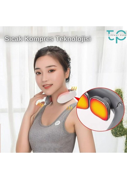 Akıllı Boyun Masaj Aleti Sıcak Kompresli Boyun Masaj Cihazı TP-1026