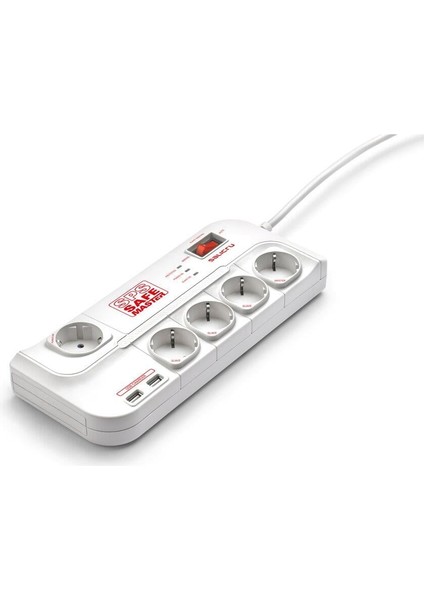 Usb'li Akım Korumalı Priz 5'li Emı/rfı Filitreli