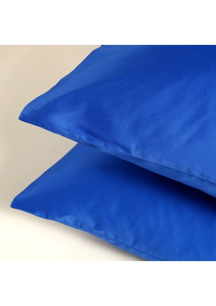 Solıd 300 Tc 2'li Pamuk Saten %100 Pamuk Saten Yastık Kılıfı 50X70 cm Koyu Mavi fırsatları