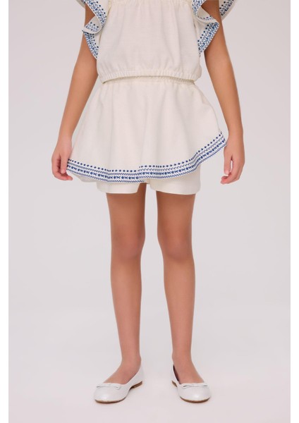 Bg Store Kız Çocuk Ekru Şort fiyatları