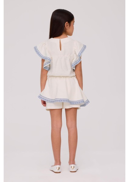 Bg Store Kız Çocuk Ekru Şort fırsatları