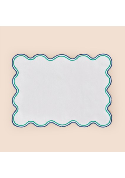 Soft Nonna Amerikan Servis - Yeşil / Mavi - 30X50 cm modelleri