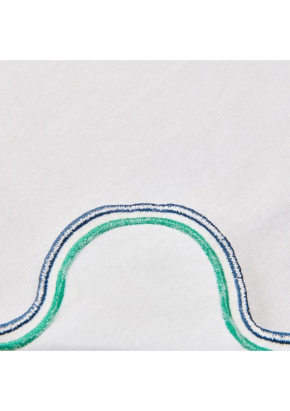 Soft Nonna Amerikan Servis - Yeşil / Mavi - 30X50 cm