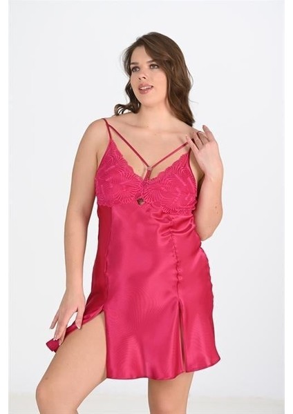 2'li Vişne Sabahlık Takımı Bigsize 6212