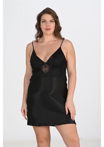 2'li Siyah Sabahlık Takımı Bigsize 6213