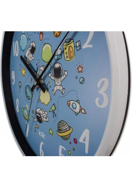 Slim Uzay Çocuk Duvar Saati modelleri