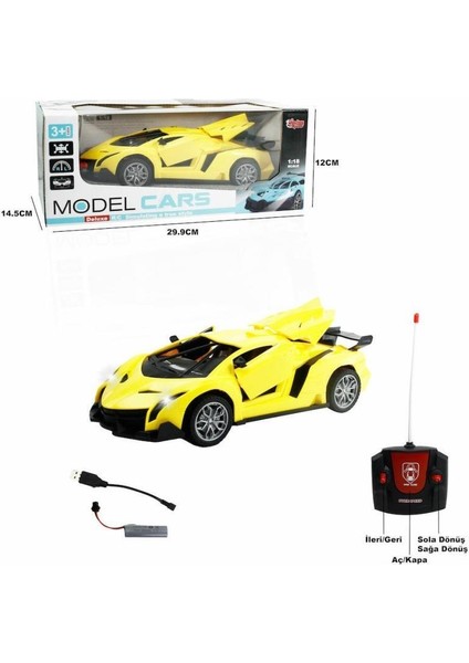 XFG-789-104C Kumandalı Şarjlı 1:18 Kapı ve Bagaj -Vardem