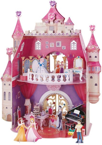 Nessiworld Cubicfun Prenses Doğumgünü Şatosu 3D Puzzle