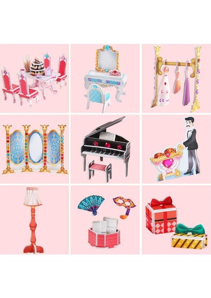 Nessiworld Cubicfun Prenses Doğumgünü Şatosu 3D Puzzle fırsatları