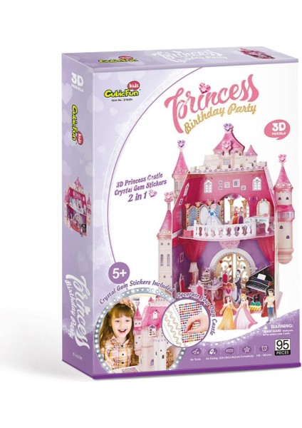 Nessiworld Cubicfun Prenses Doğumgünü Şatosu 3D Puzzle indirimleri