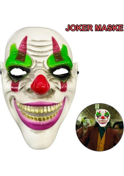 Delirten Gülüş P-Sikopat Palyaço Temalı Joker Maskesi fiyatları