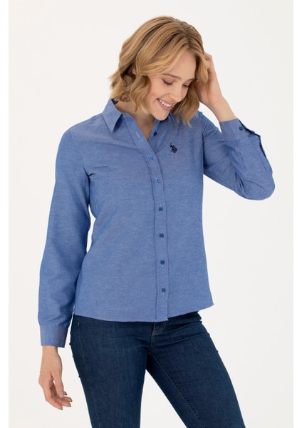 Kadın Saks Gömlek Basic 50277630-VR045 modelleri