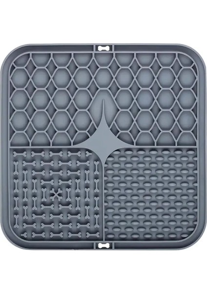 Evcil Hayvan Yalama Silikon Mat Evcil Hayvan Yavaş Besleme Plakası Kişiselleştirilmiş Besleyici Vakumlu Bardak Yemek Eğitim Besleyici (Yurt Dışından)