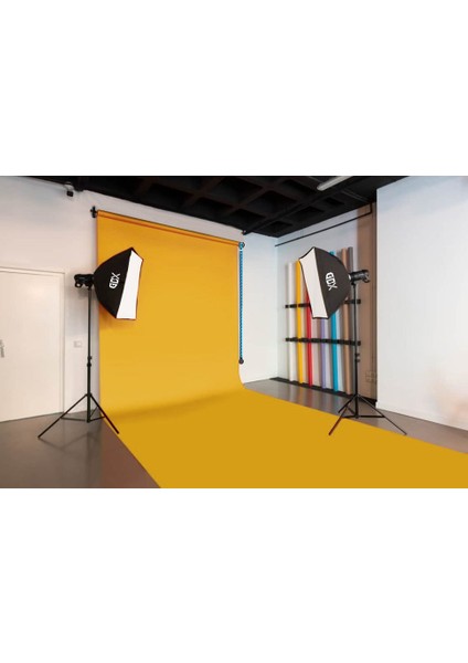Sabit Tavan Duvar Kağıt Sonsuz Stüdyo Fon Perde Deep Yellow 2.70 x 11 mt fiyatları