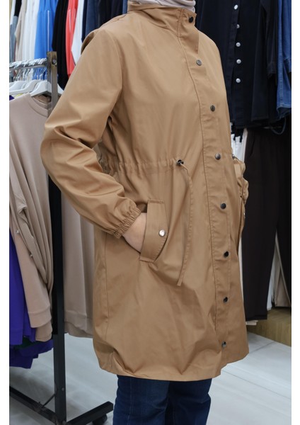 Kolu Lastikli Fermuarlı Trenç modelleri