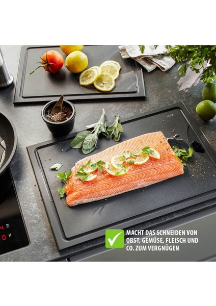 Slıze Büyük Kesme Tahtası, Siyah Renk 44X30X0,9 cm fiyatları