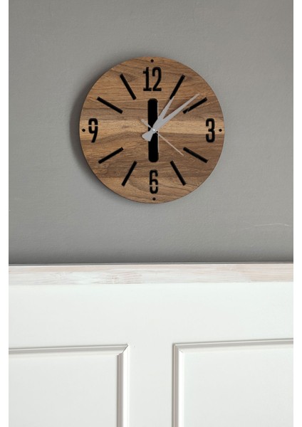 Hediyelik Ahşap Dekoratif Duvar Saati