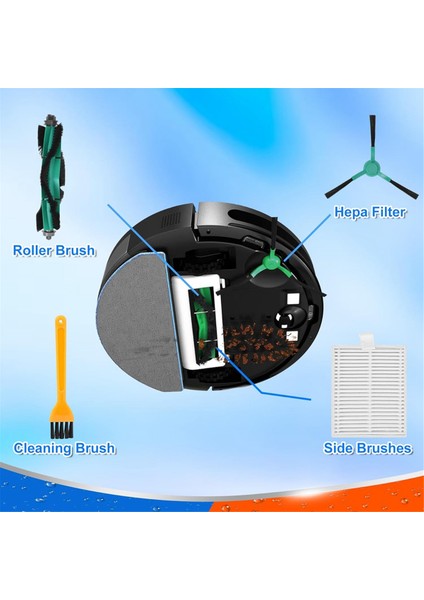 Irobot Roomba Combo Essential Serisi Y0140 Y0110 Y0540, Vac Q0120 Q011 Q052 Y,q Serisi Aksesuarları Için Yedek Parçalar (Yurt Dışından) indirimleri
