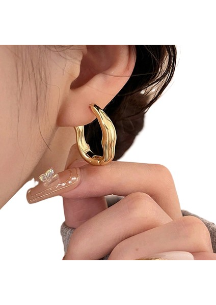 Moda Kişilik Basit Küpe Kadın Küpe Saplama Küpe Kadın (Yurt Dışından)