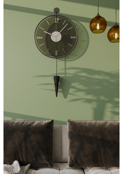 Orta Boy - Füme Gravity Pendulum (E x C L U S I V E ) - Siyah Metal Duvar Saati fırsatları