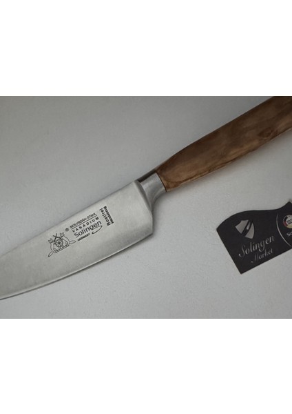 Max Melchıor Dövme Çelik Zeytin Ağaç Santoku Şef Bıçağı 16CM