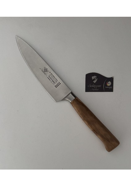 Max Melchıor Dövme Çelik Zeytin Ağaç Santoku Şef Bıçağı 16CM
