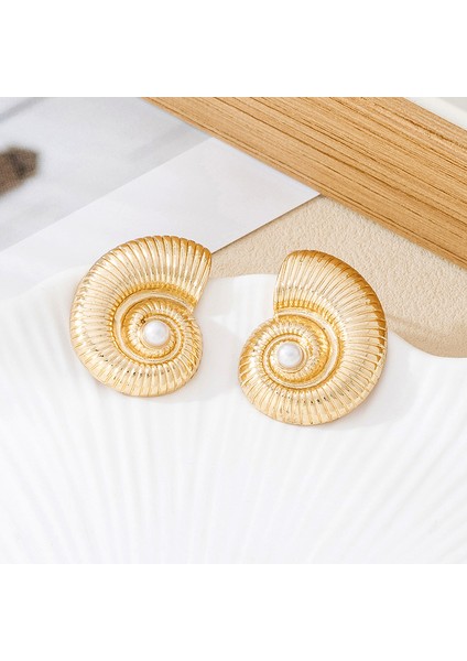 Yaz Deniz Kenarı Küçük Kabuklu Küpeler Moda Basit Küpeler (Yurt Dışından)