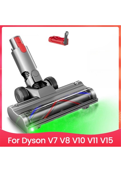 Dyson V7 V8 V10 V11 V15 Elektrikli Süpürge Parçaları Için Doğrudan Li Fırça Başlığı Halı Zemin Temizliği Için Toz Algılama Yeşil Işığı (Yurt Dışından)