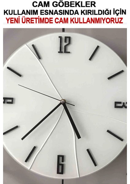 Led'li Siyah Masippi Nano Abs Kırılmaz Göbek 40X90 Cm, Modern Dekoratif Metal Duvar Saati modelleri