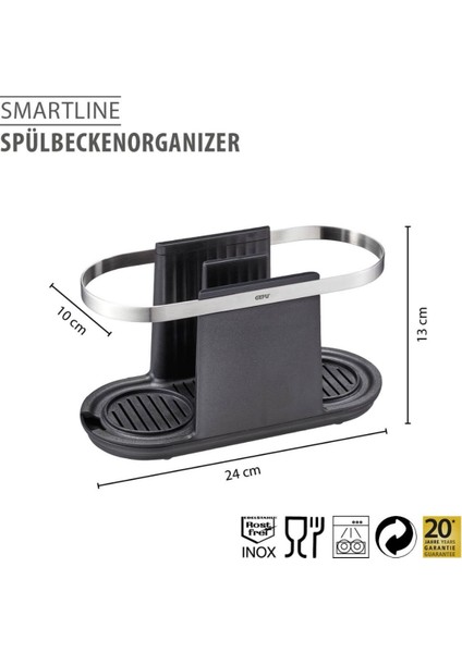 Smartlıne Lavabo Düzenleyici Paslanmaz Çelik/plastik 24X10X13 cm modelleri