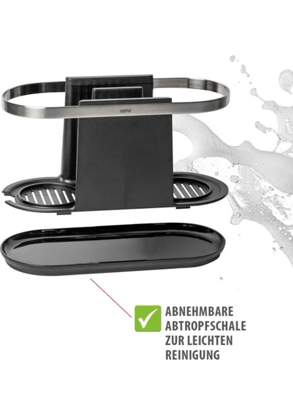 Smartlıne Lavabo Düzenleyici Paslanmaz Çelik/plastik 24X10X13 cm