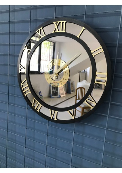 Gerçek Aynalı Dekoratif Duvar Saati (40 Cm) fırsatları