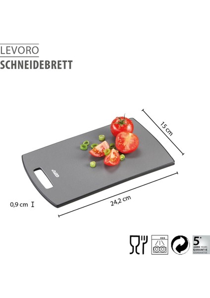 Levoro Küçüy Boy Kesme Tahtası, Siyah Renk 24,2X15X0,9 cm modelleri
