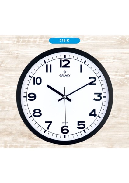 216-K Dekoratif Duvar Saati Saat Ölçüsü: 29.5 cm