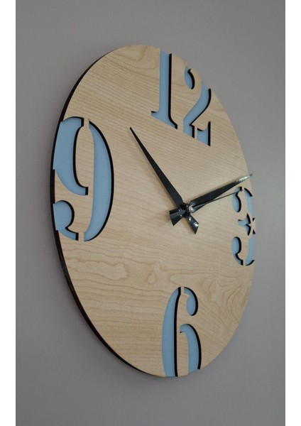 Erdizden Büyük Rakamlı Çift Lazer Kesim Mdf Duvar Saati fırsatları