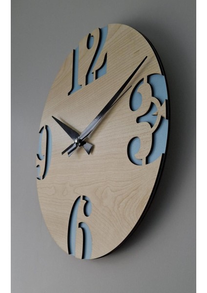 Erdizden Büyük Rakamlı Çift Lazer Kesim Mdf Duvar Saati indirimleri