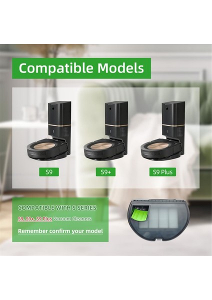 Irobot Roomba S9 S9+ S9 Plus Için Elektrikli Süpürge Toz Kutusu Aksesuarları Elektrikli Süpürge Aksesuarları Yedek Parçaları (Yurt Dışından) modelleri