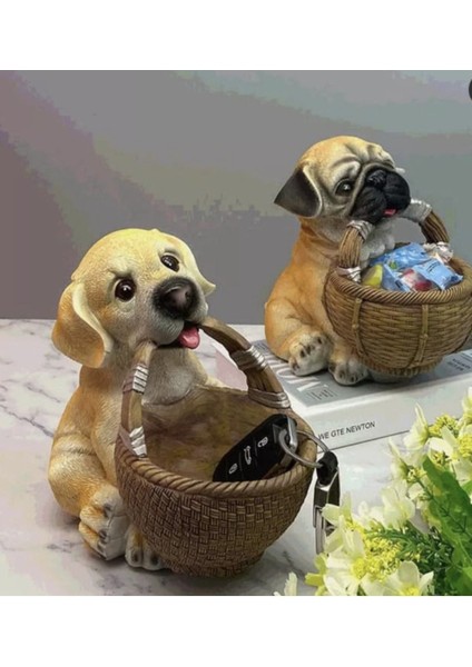 Elite Bulldog Köpekli Sepet & Saksı & Anahtarlık 1 Adet