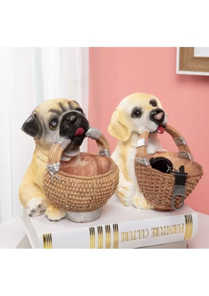 Elite Bulldog Köpekli Sepet & Saksı & Anahtarlık 1 Adet